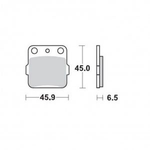 MMT achter remblokken YZ80/85 93-.. CR80/85 92-07