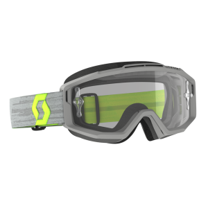 Goggle Split OTG Grey/Yellow Clear Works (Speciaal Voor Brildragers)