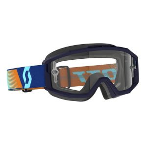 Scott Goggle Split Otg Royal Blue/Orange Clear Works